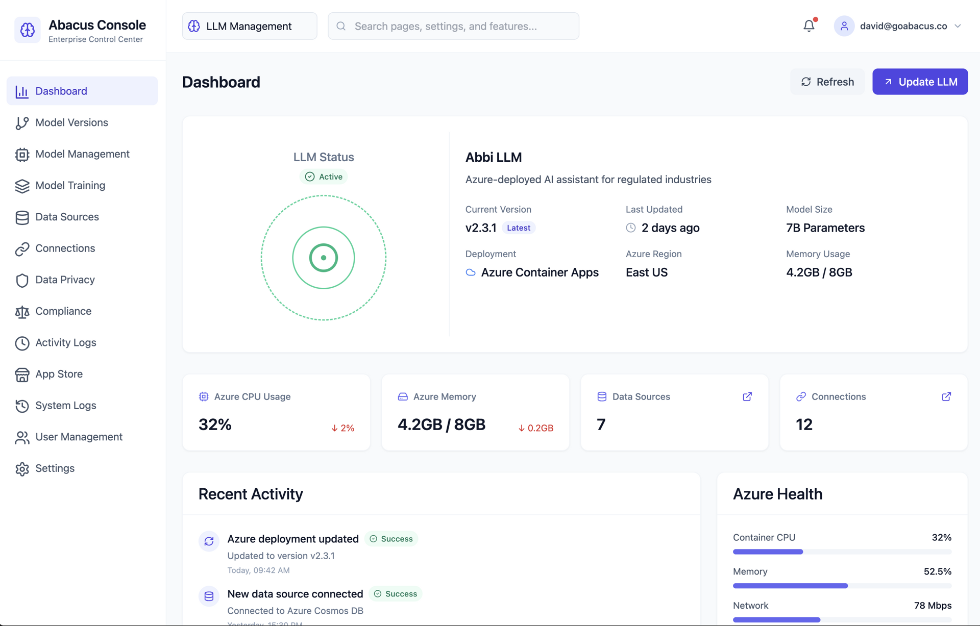 Unified Control Center